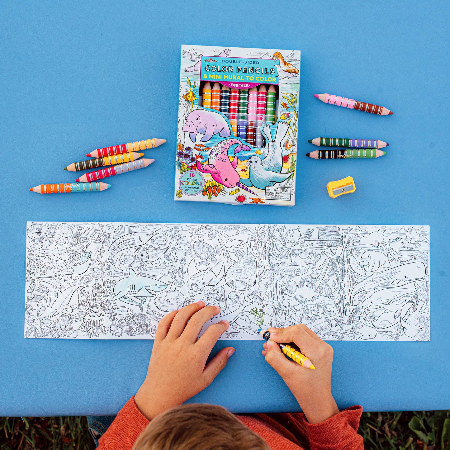 Under the Sea Biggie Pencils + Mini Mural