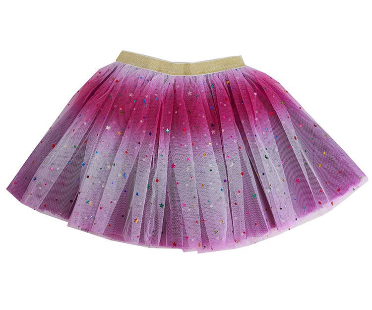 Purple Metallic Moon and Star Tutu