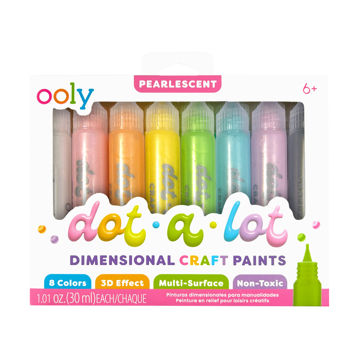 Dot-A-Lot: Dimensional Craft Paint - Pearlescent (Set of 8)