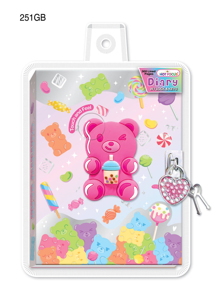 Diary with Lock and Keys | Gummy Bear