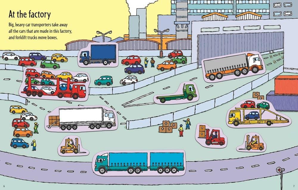First Sticker Book Trucks | Usborne