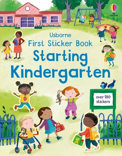 First Sticker Book Starting Kindergarten | Usborne