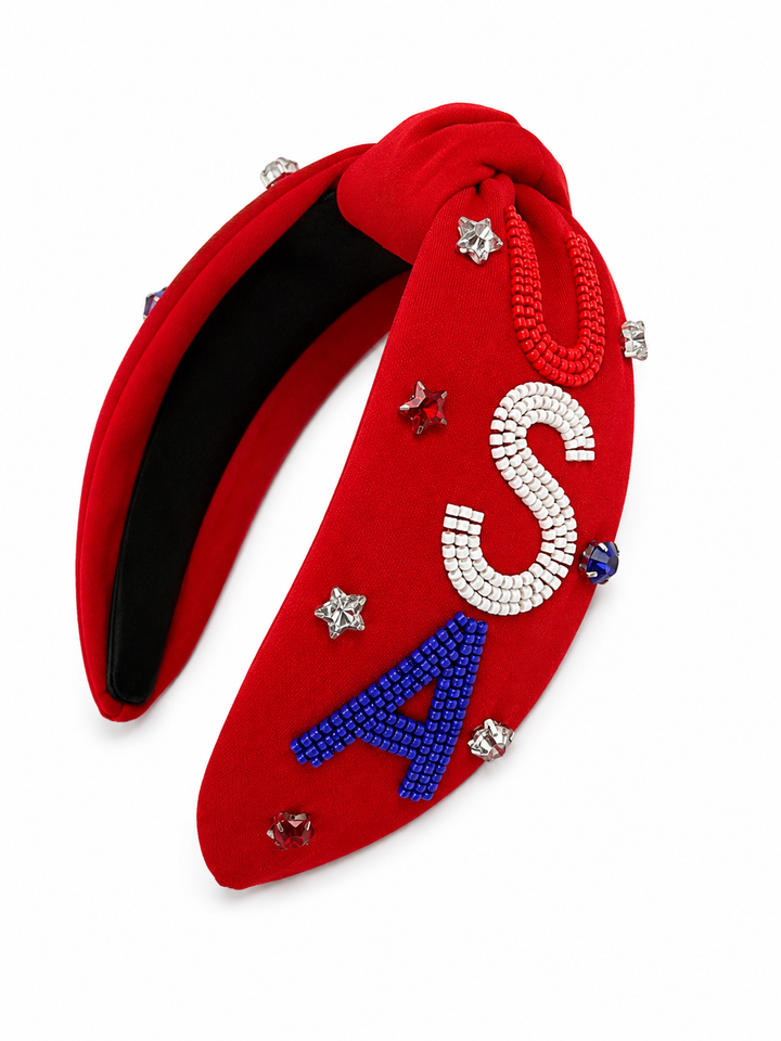 USA Statement Headband | Red