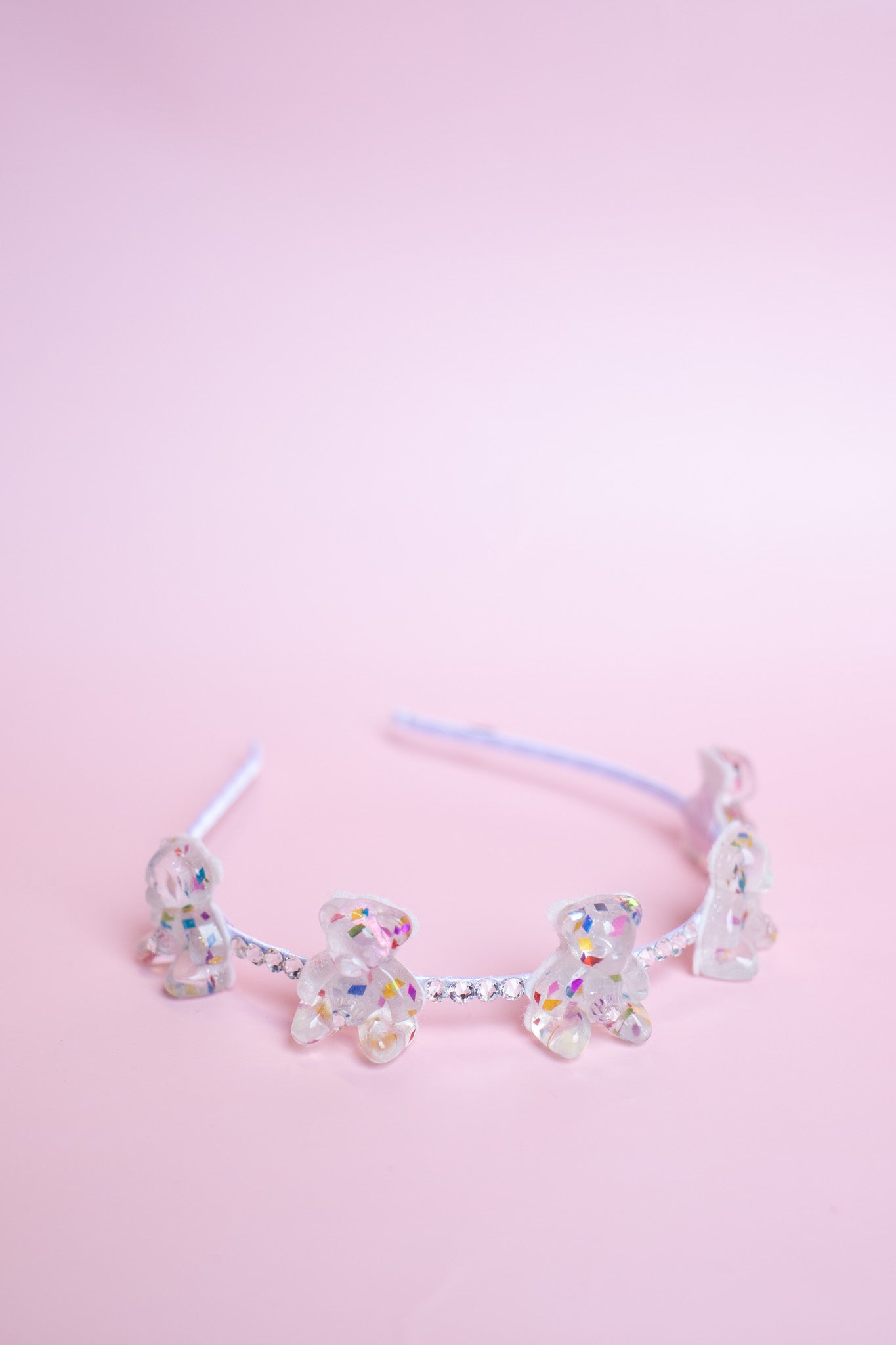 Teddy Bear Crystal Halo Thin Headband