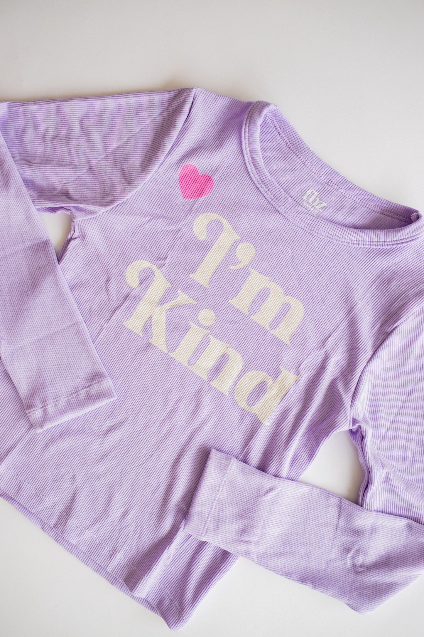 I'm Kind Ribbed Long Sleeve | Purple