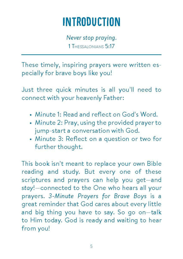 3-Minute Prayers for Brave Boys