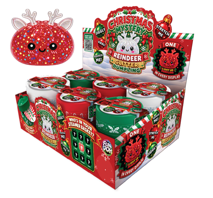Fun Doh Christmas Mystery Reindeer Dumpling Squishy Toy