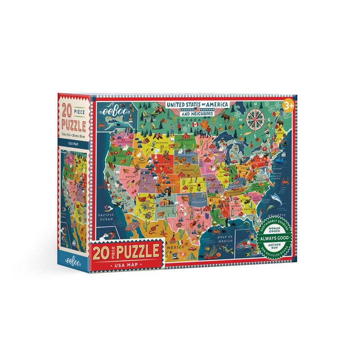 USA Map 20 Piece Puzzle