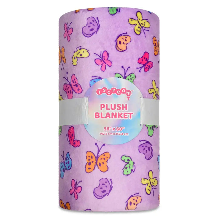 Bright Butterflies Plush Blanket