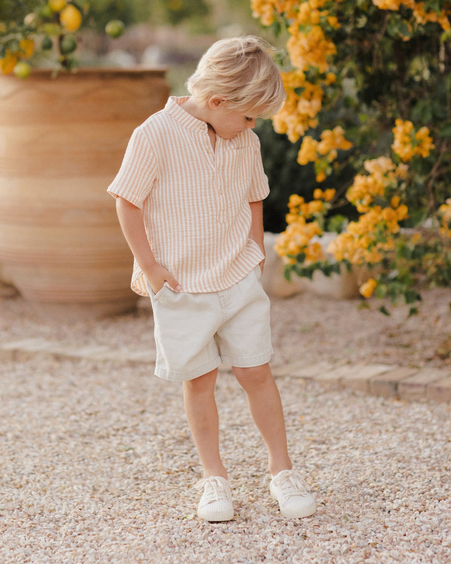 MASON SHIRT || GRAPEFRUIT STRIPE