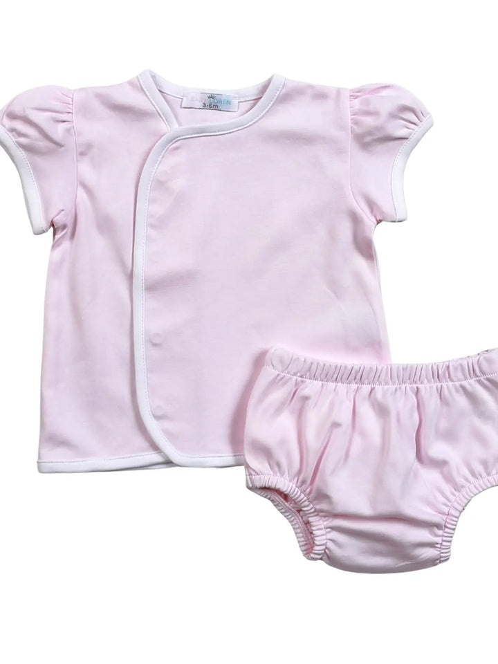 Pink Pima Diaper Cover Set