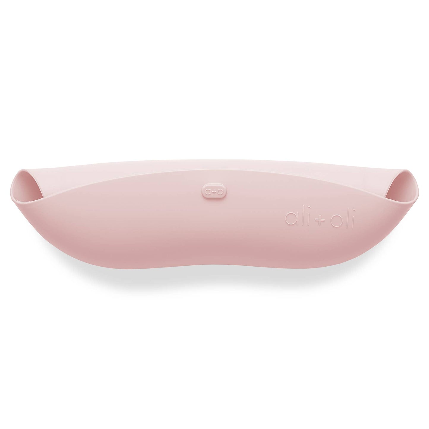 Silicone Baby Bib Roll Up & Stay Closed | True Pink