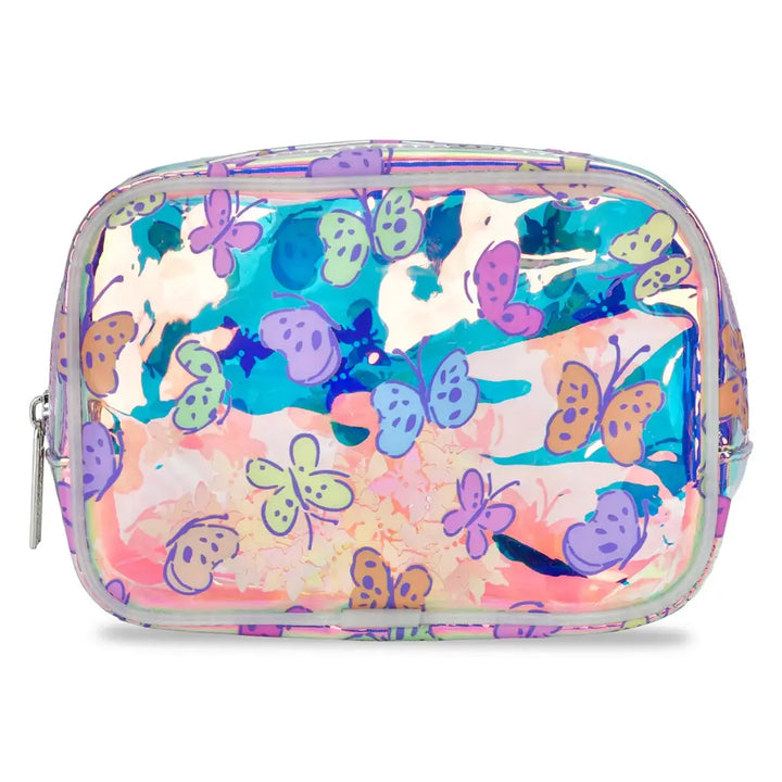 Bright Butterfly Clear Cosmetic Bag