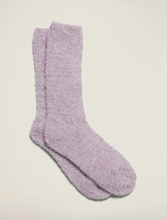 CozyChic® Youth Socks | Lilac/White