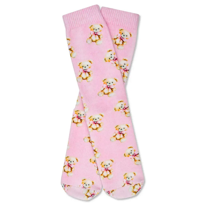 Beary Cute Pink Socks