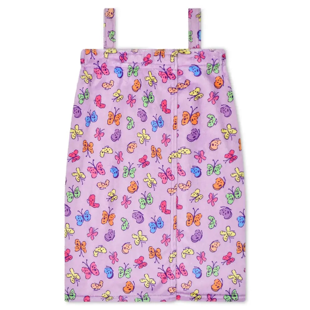 Bright Butterflies Plush Spa Wrap