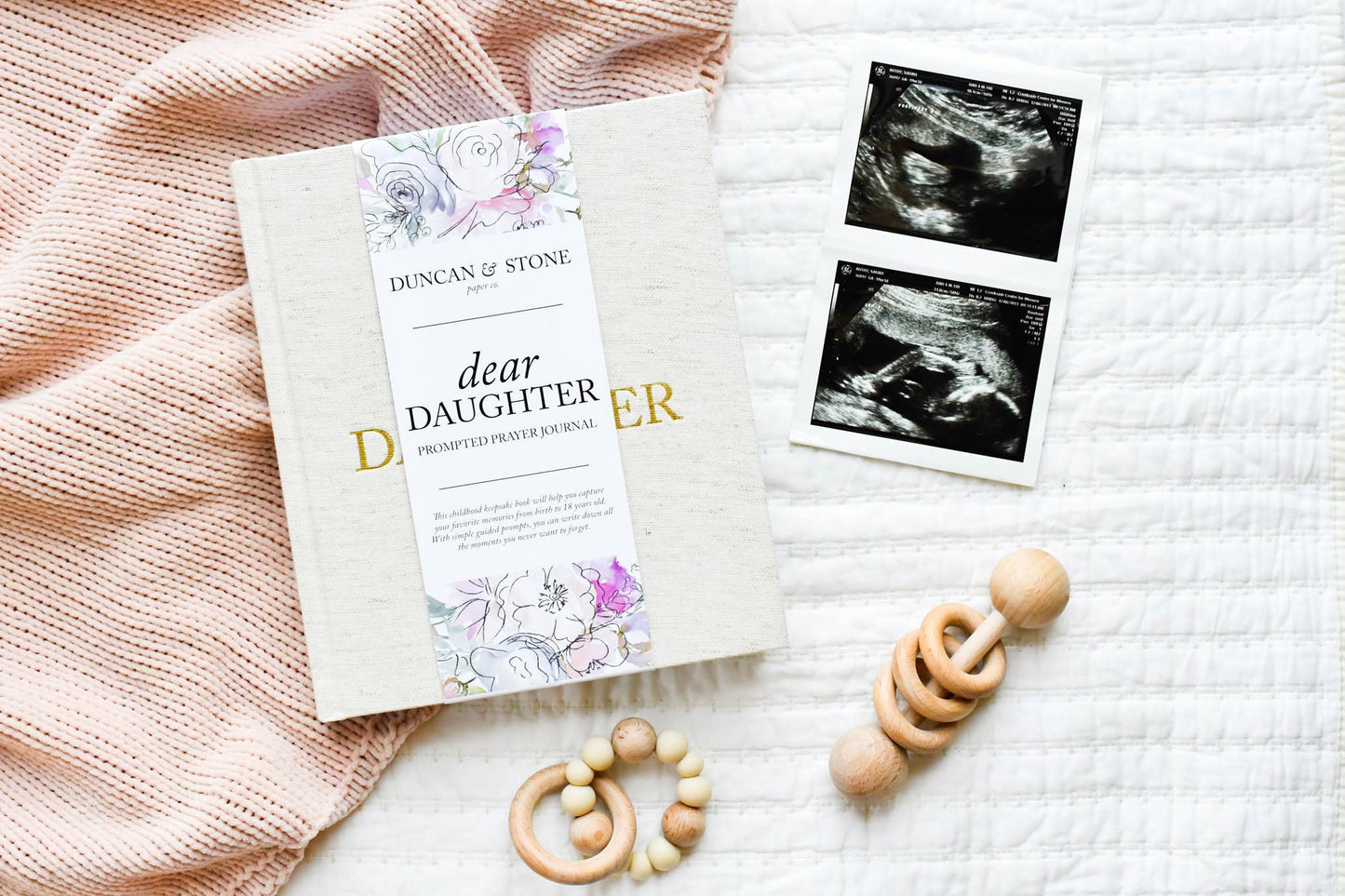 Dear Daughter Childhood Keepsake Book | Cream