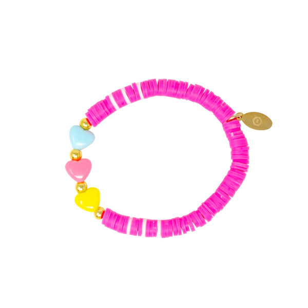 Spring Rainbow Daisy & Smiles Bracelet | Assorted