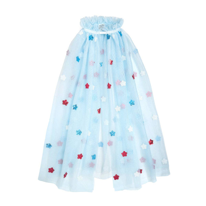 USA Sequin Stars Cape - - Kids Fourth of July Dress Up Cape