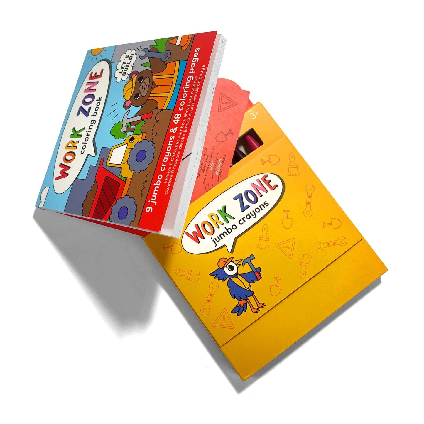 Carry Along Crayons & Coloring Book |  Work Zone