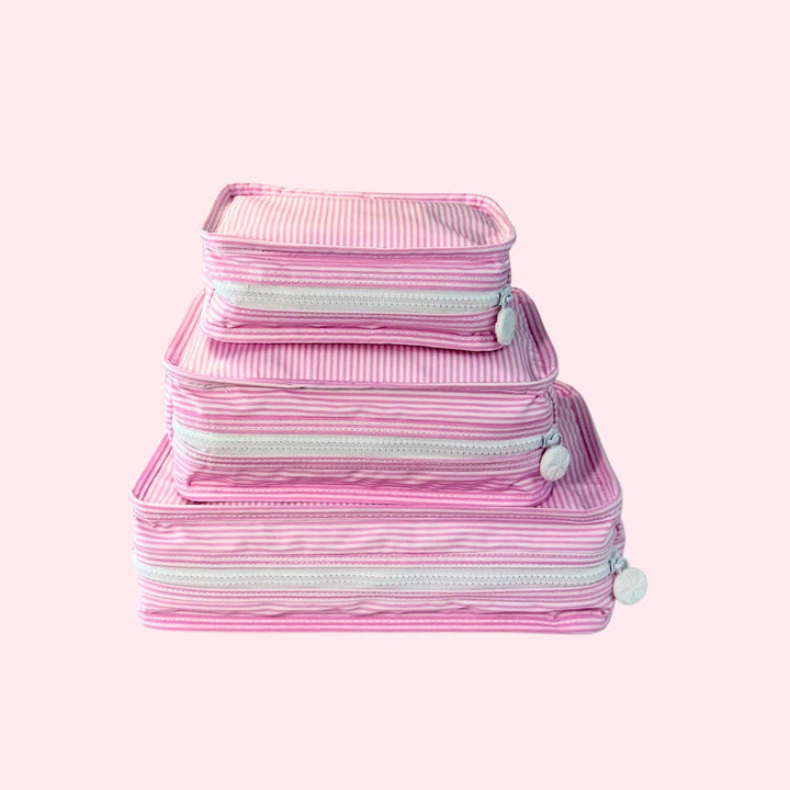 Pink Stripe Stacking Set | Glossy