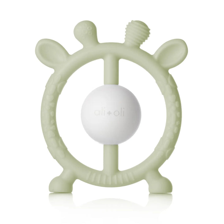 Giraffe Teething Rattle | Sage