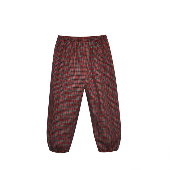 Red Plaid Logan Elastic Pant