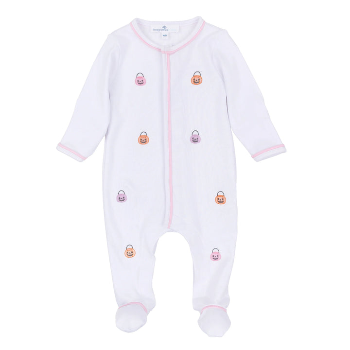 Pumpkin Party Footie | Pink