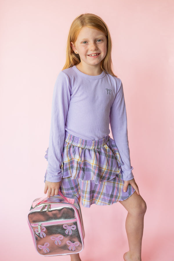 Flannel Skirt | Lavender Flannel