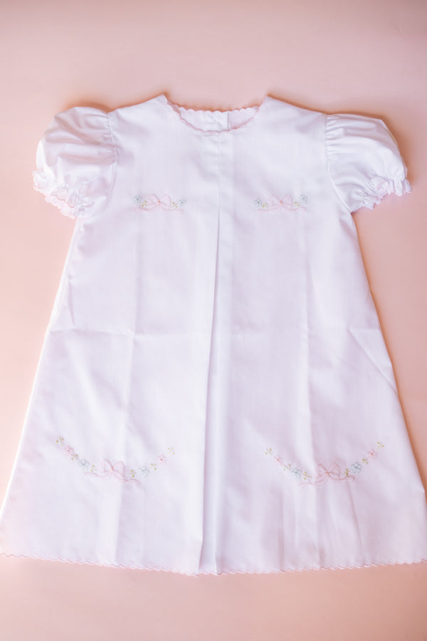 Bows & Blooms Embroidered Day Gown