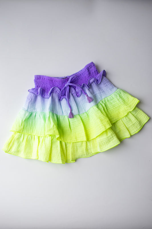 Ombre Skirt | Purple & Yellow