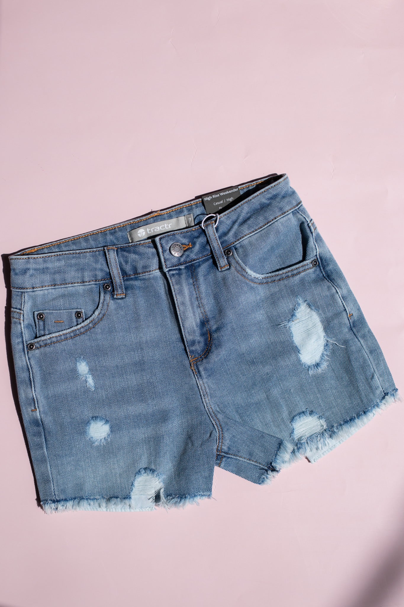 High Rise Weekender Short | Light Indigo