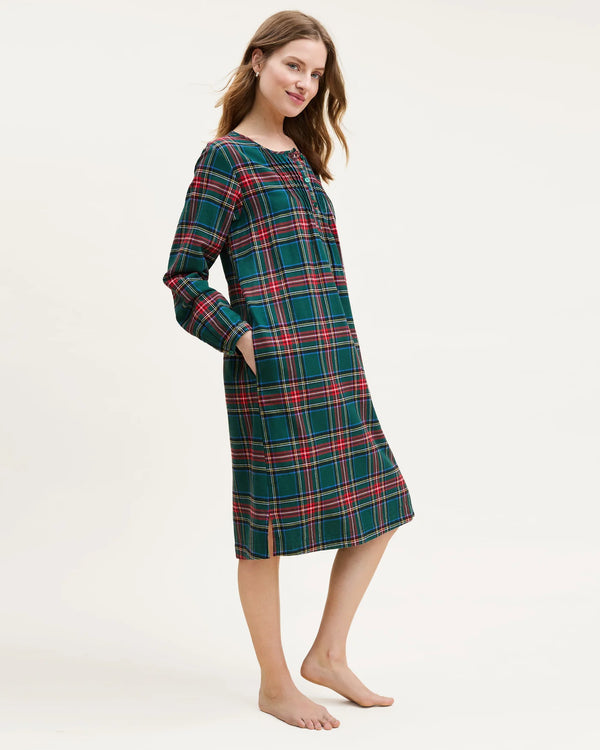 Women's Brushed Twill Beatrice Nightgown | Kensington Tartan