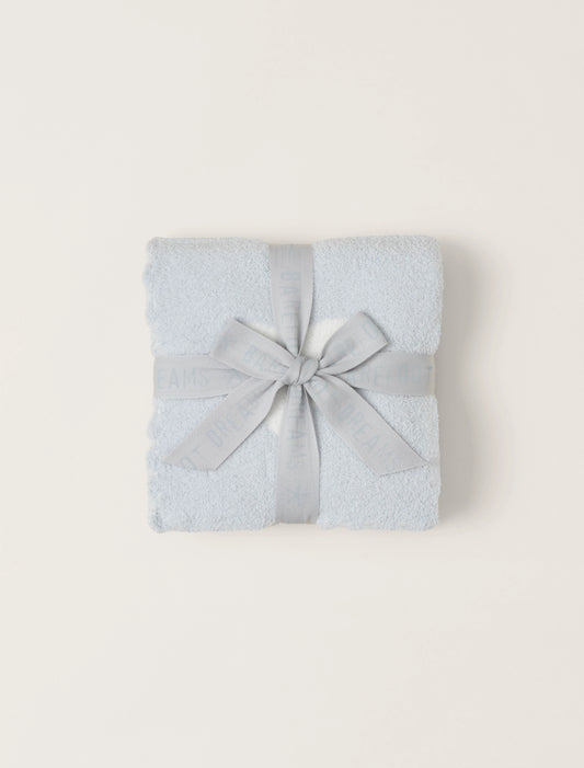 Cozychic Cuddle Receiving Blanket | Blue/Pearl