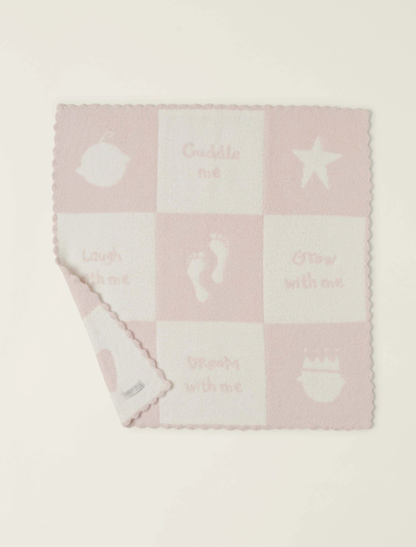 Cozychic Cuddle Receiving Blanket | Pink/Pearl