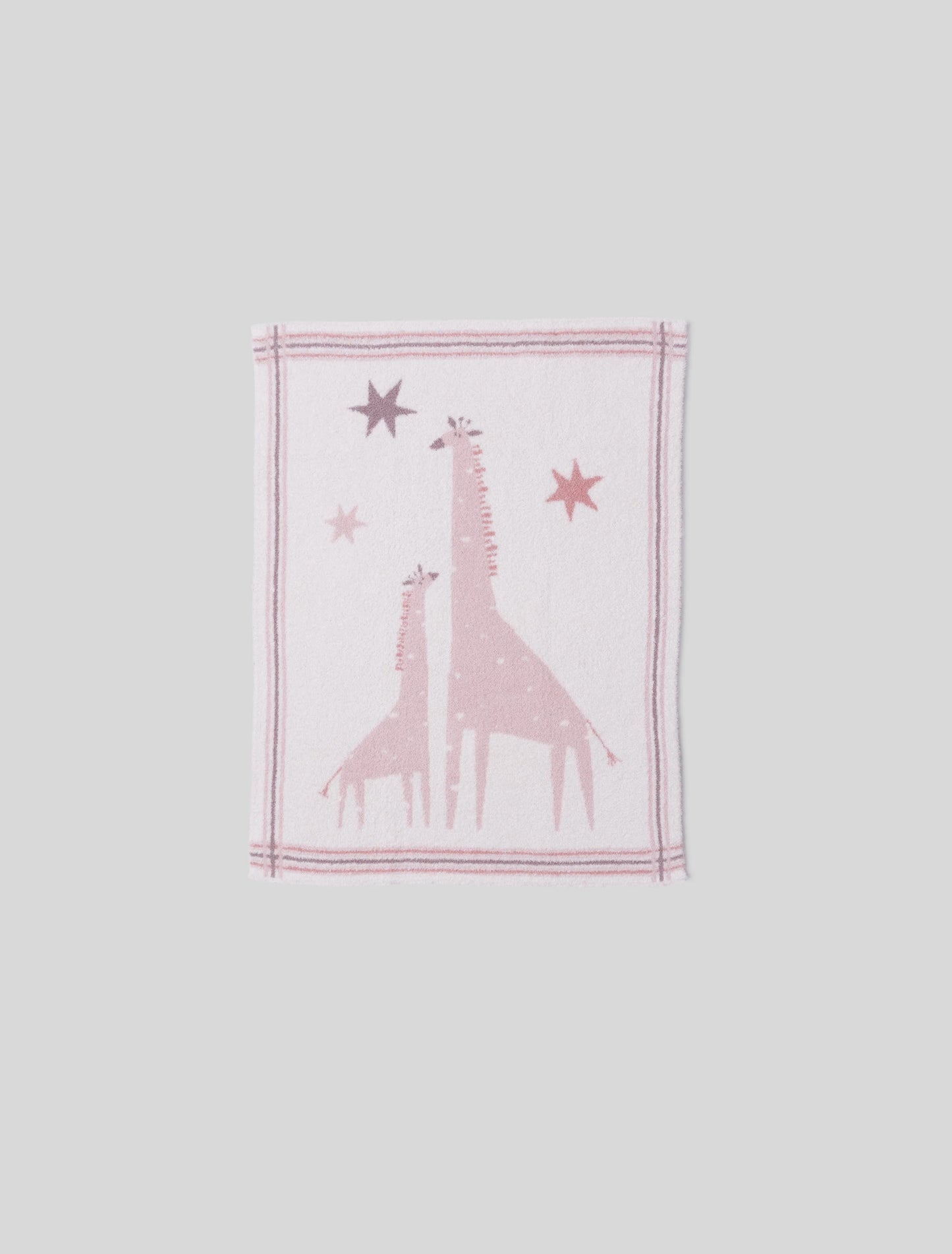 Giraffe Stroller Blanket | Dusty Rose Multi