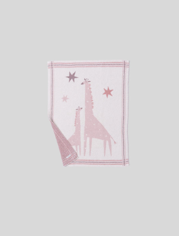 Giraffe Stroller Blanket | Dusty Rose Multi