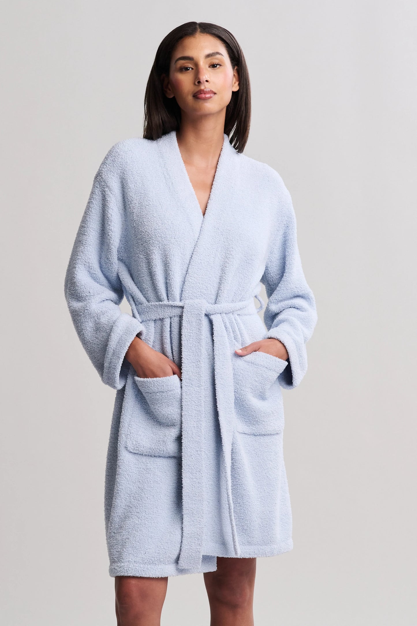 CozyChic Solid Robe | Snow Drop