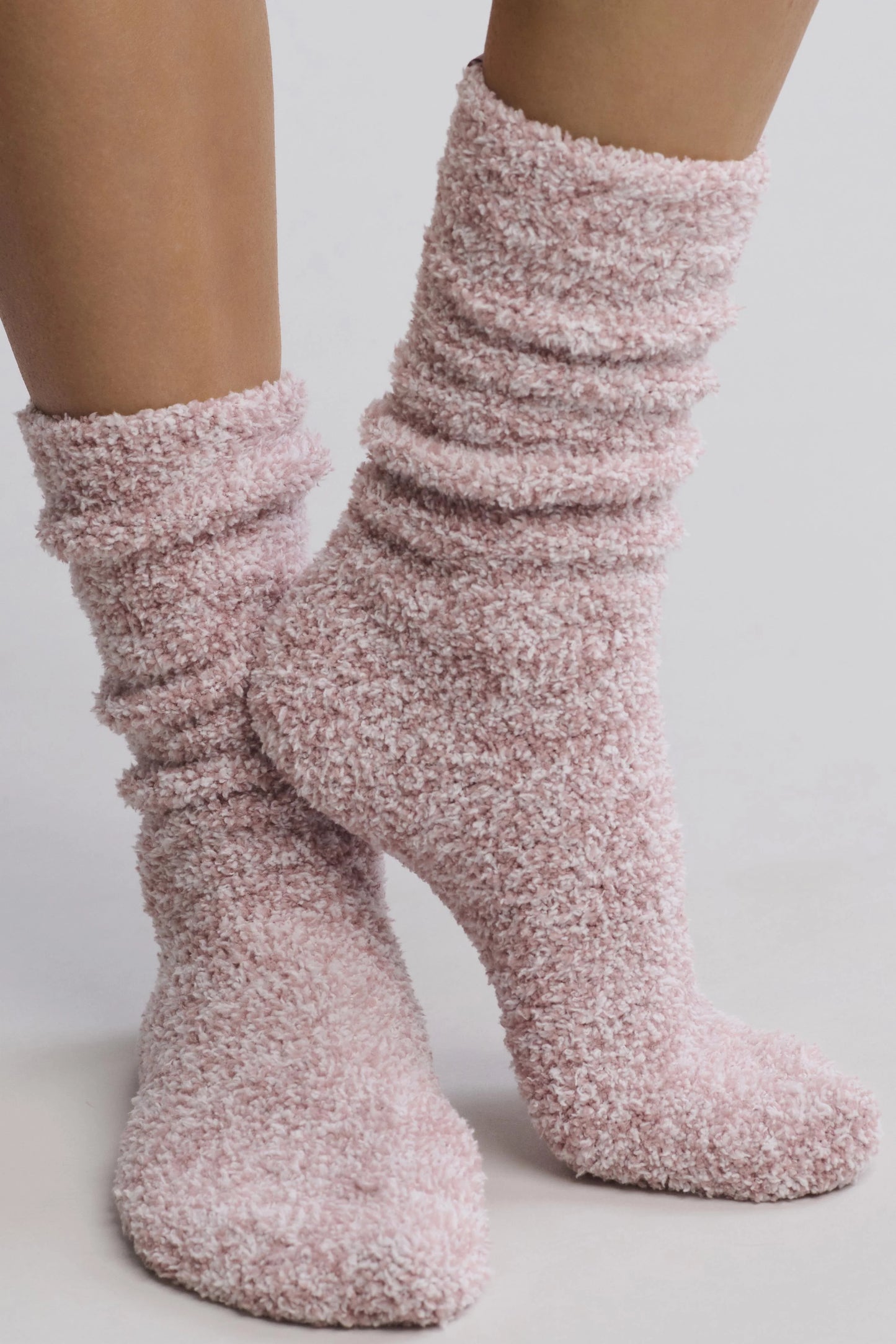 CozyChic Heathered Socks | Teaberry