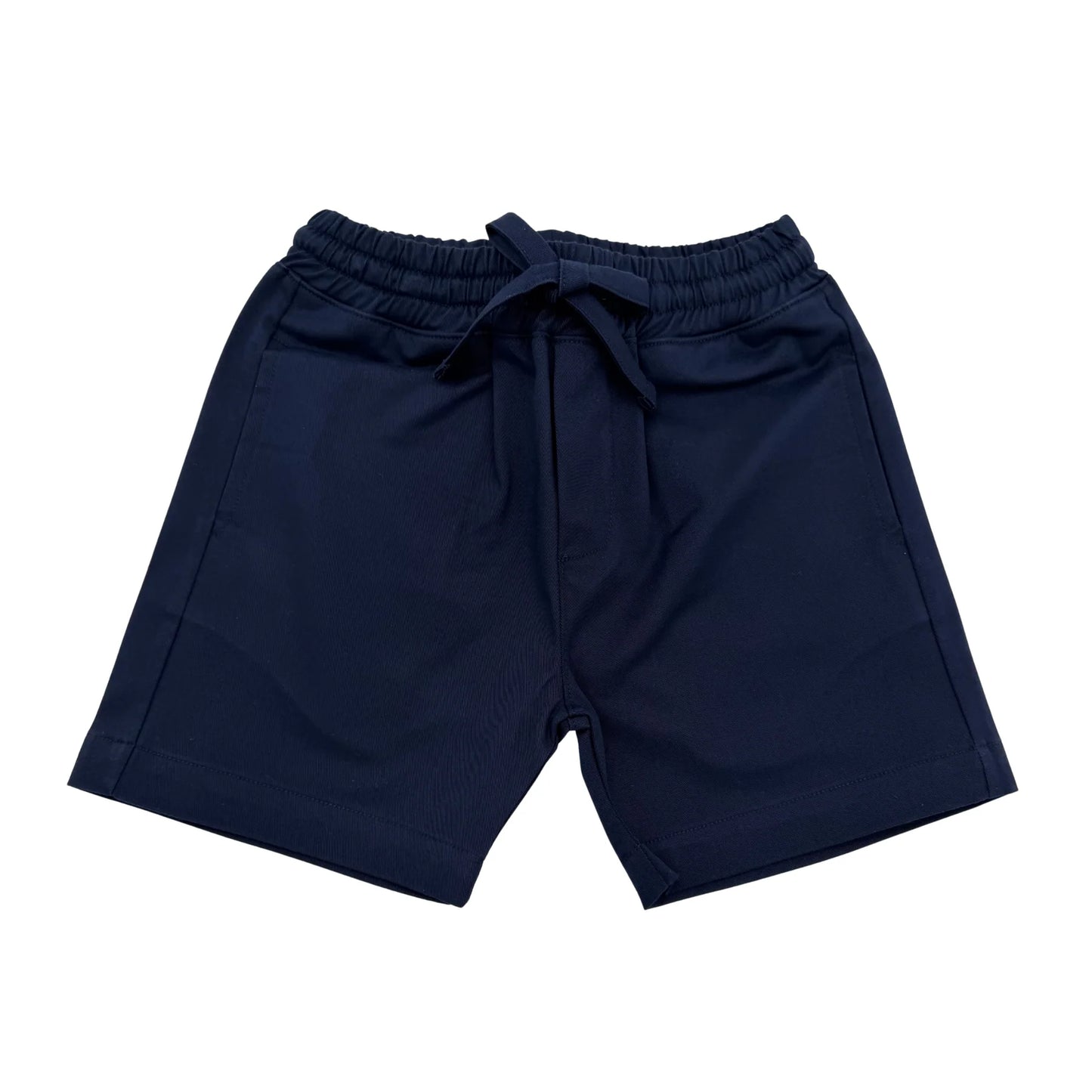 navy solid short