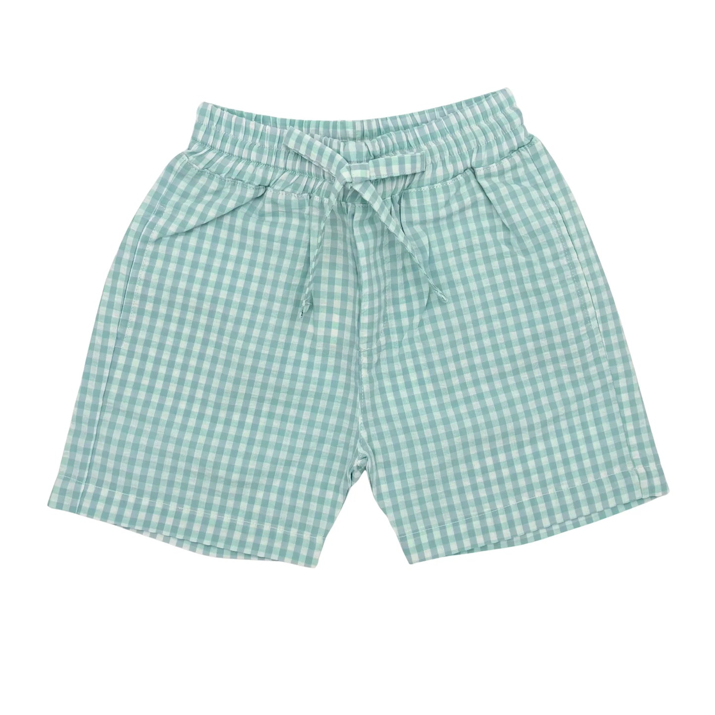 seersucker short w/stripes