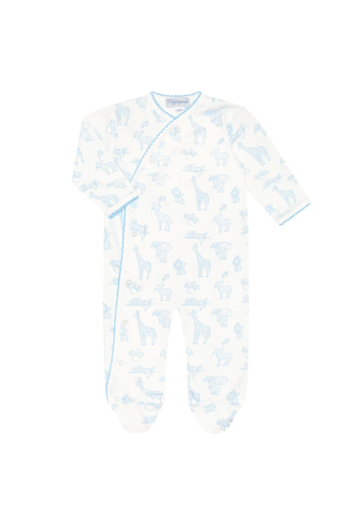 Blue Safari Crossover Footie