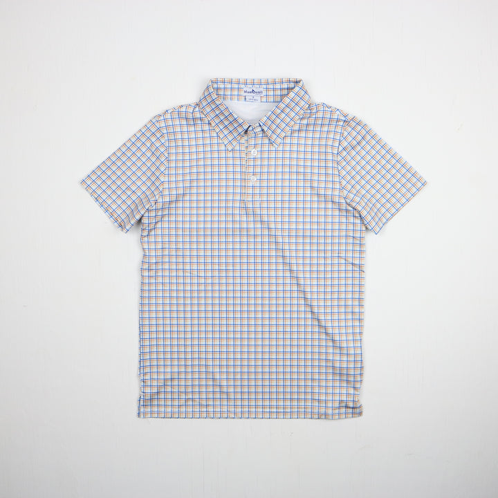 Brazos Plaid Polo Short Sleeve Shirt