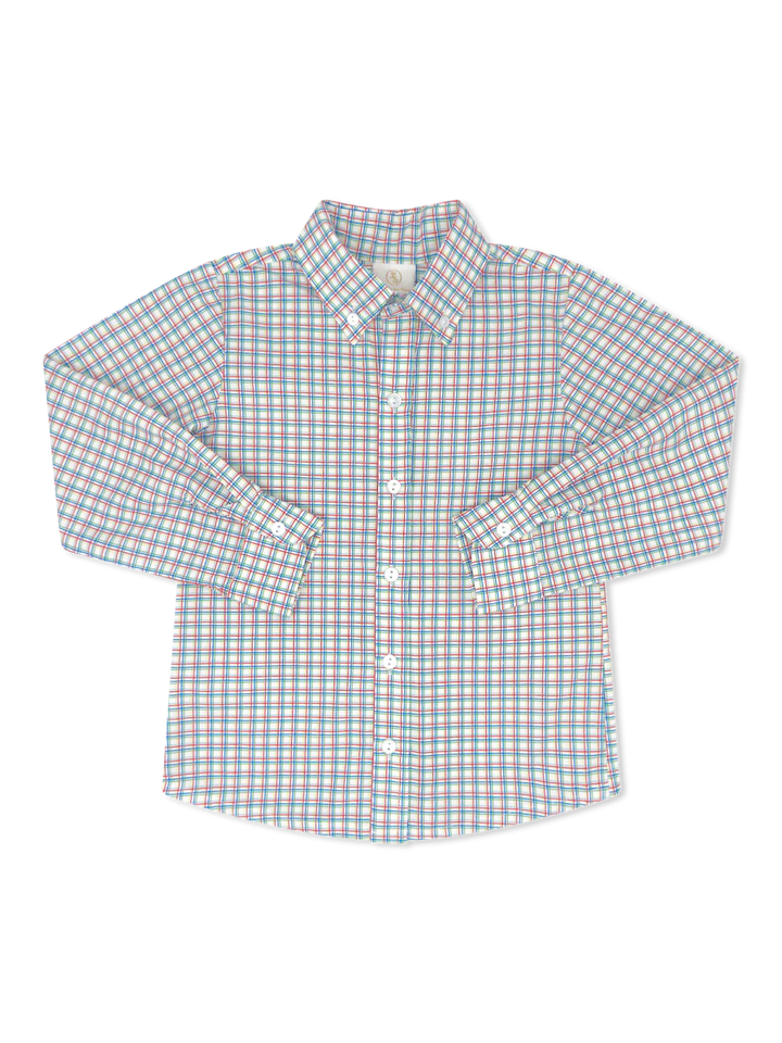Brees Button Down | Primary Plaid