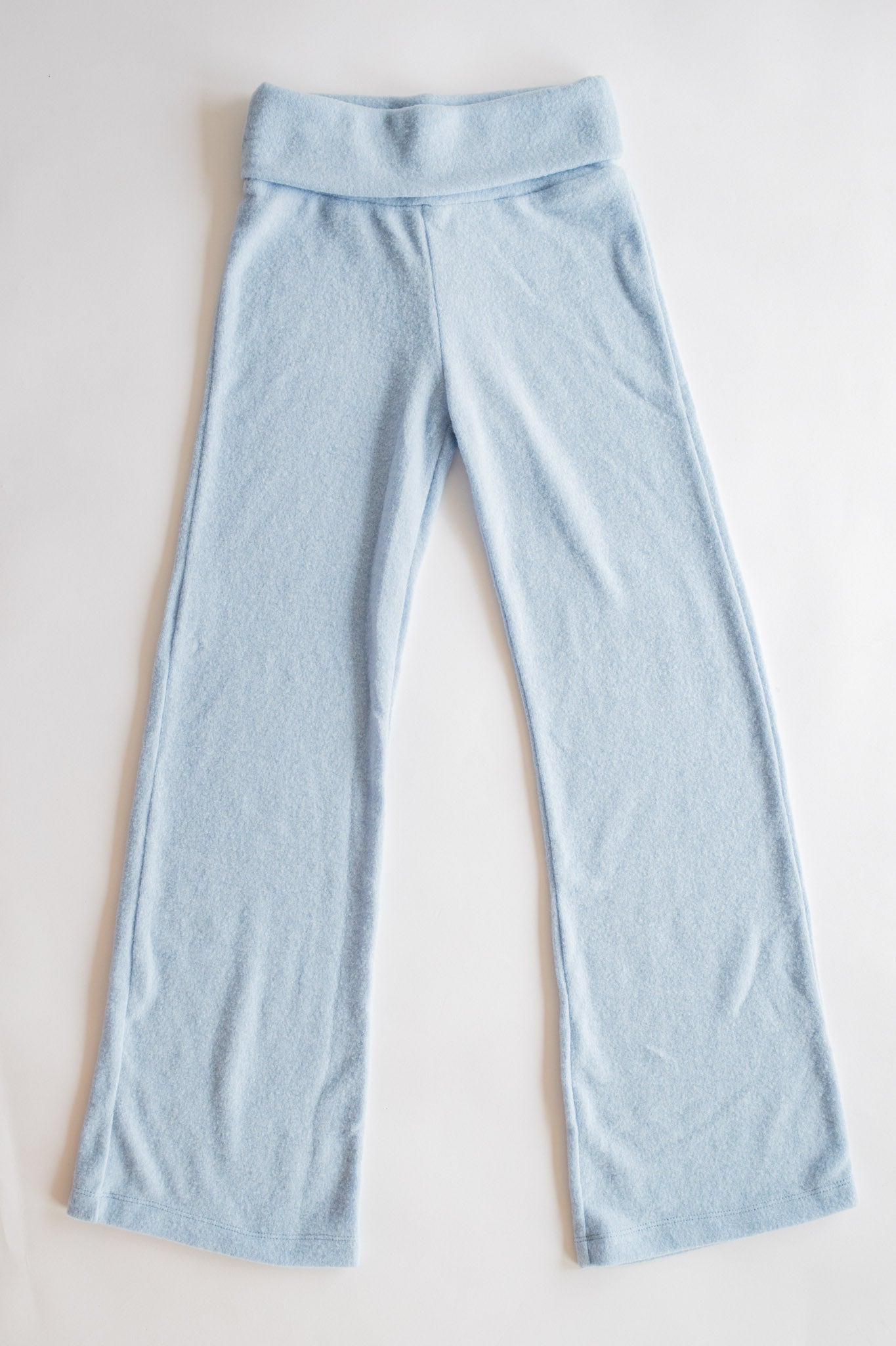 Foldover Plush Pant | Baby Blue