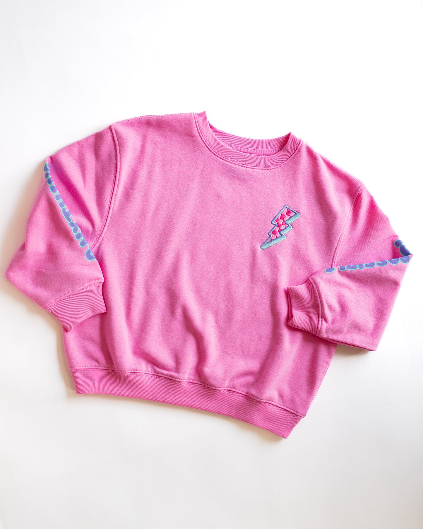 XOXO by Magpies Anything is Possible Lightning Sweatshirt | Berry Pink