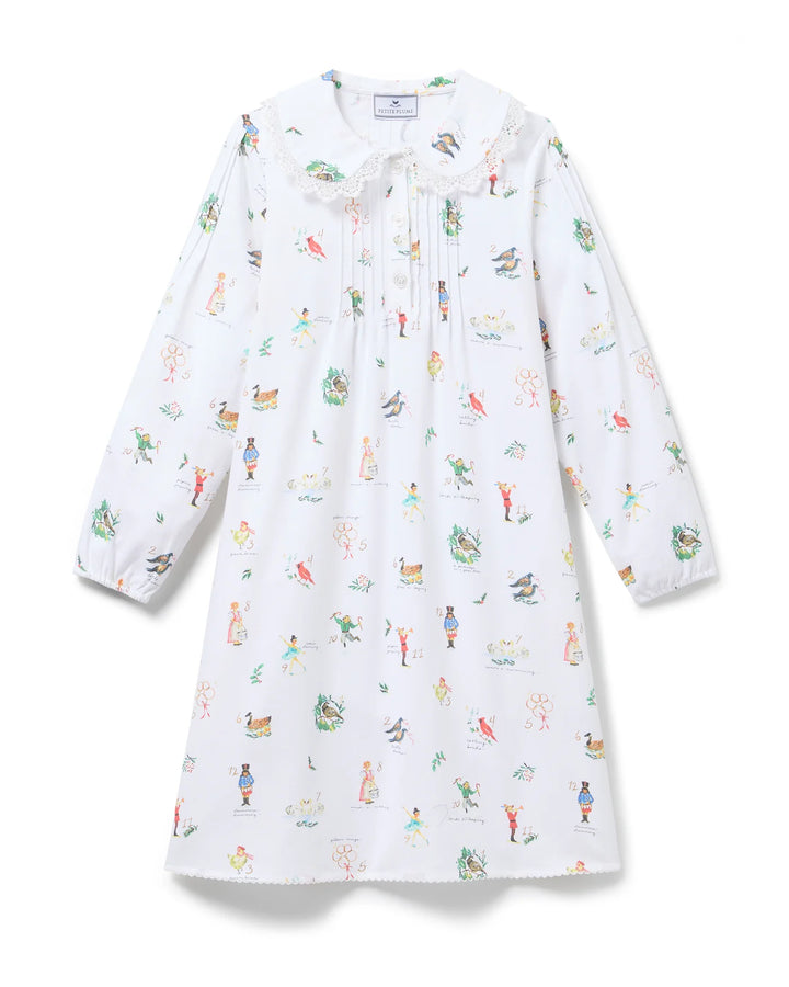 Girl's Lola Twill Nightgown | 12 Days of Christmas