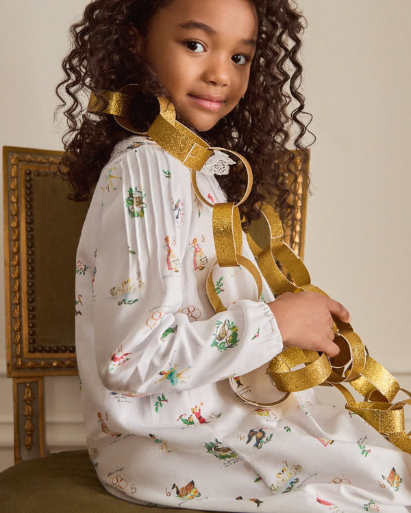 Girl's Lola Twill Nightgown | 12 Days of Christmas