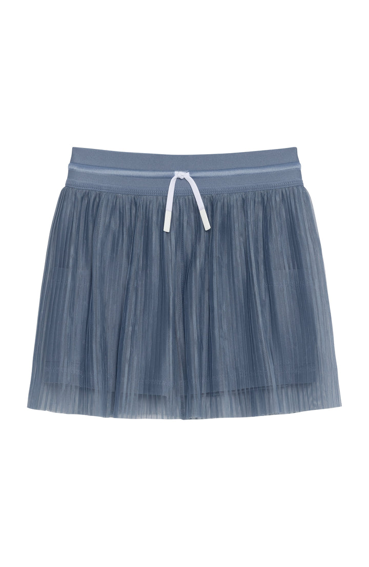 Girls Slate Pleated Skort