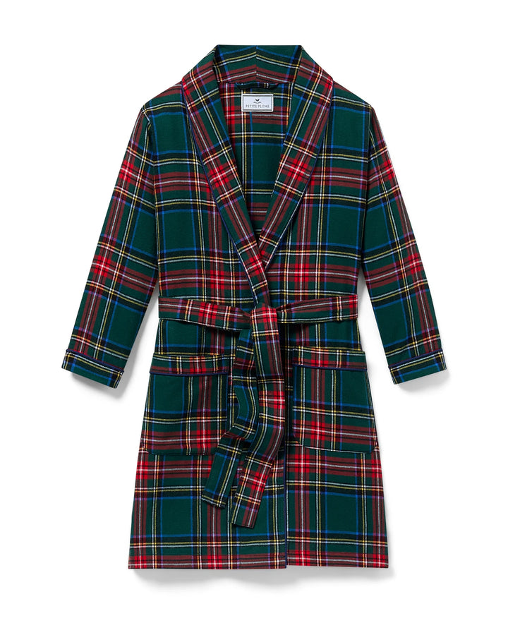 Kid's Brushed Twill Robe | Kensington Tartan
